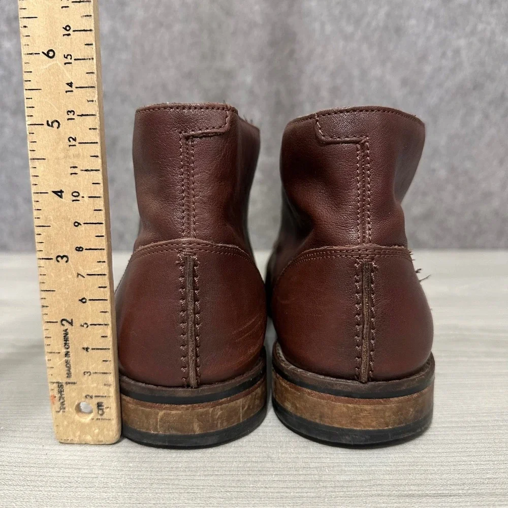 Clarks Flow Top Chukka Boots Mens 10.5 Brown Leather Lace Up‎ Casual Ankle Boots